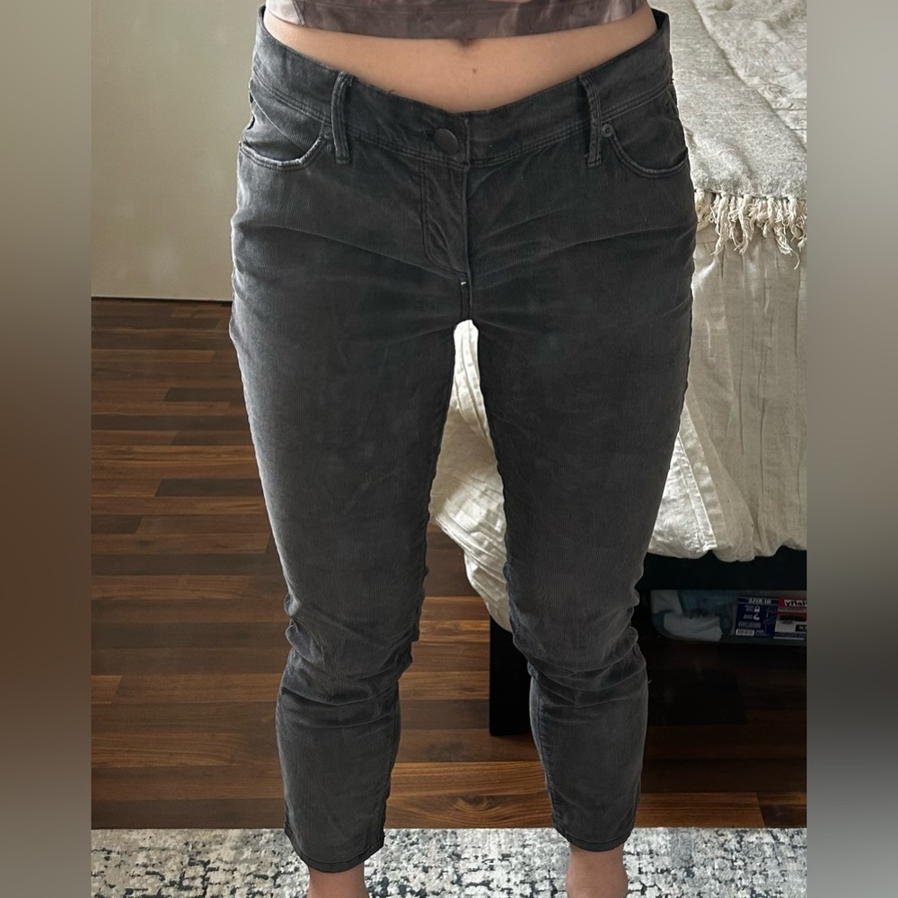 Free People dark grey corduroy pants, size 28